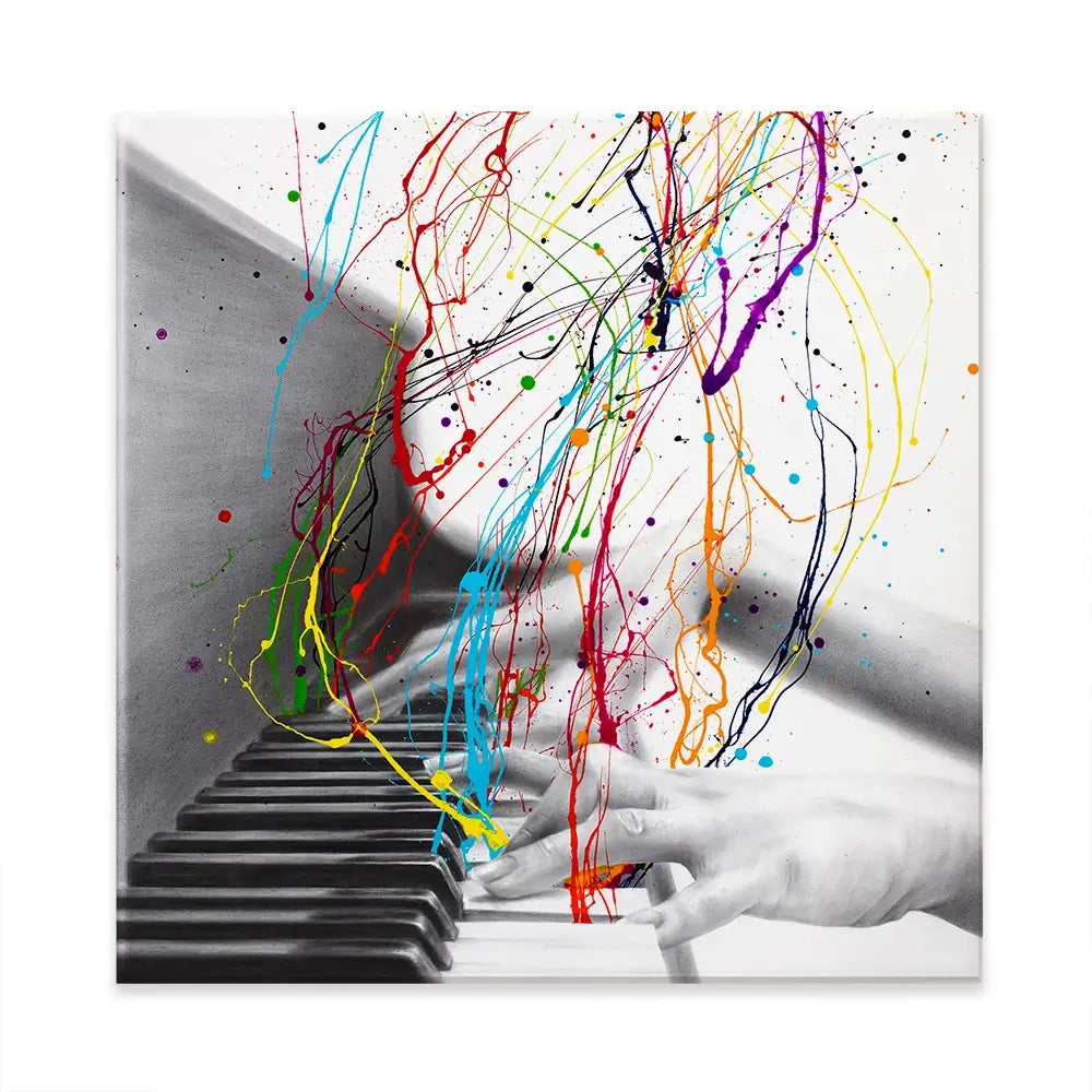 Piano Performance Square Canvas Print Piano Performance Square Canvas Print wall art product Ashvin Harrison