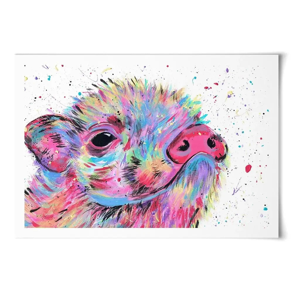 Pig Boo Art Print Pig Boo Art Print wall art product Emma LC Art