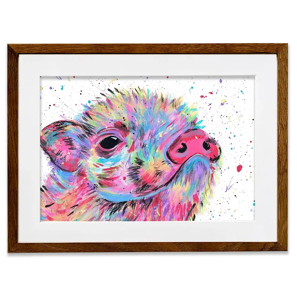 Pig Boo Framed Art Print Pig Boo Framed Art Print wall art product Emma LC Art