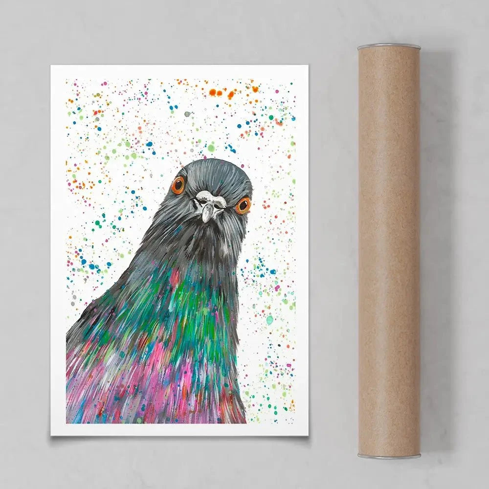 Pigeon Carter Art Print Pigeon Carter Art Print wall art product Emma LC Art