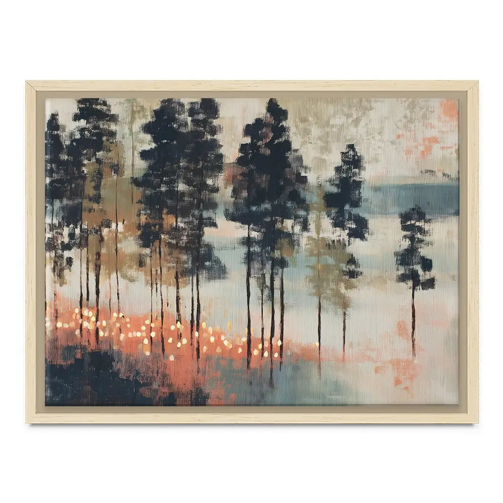 Pine Forest At Twilight Canvas Print Pine Forest At Twilight Canvas Print wall art product Chromatic Storm Studio
