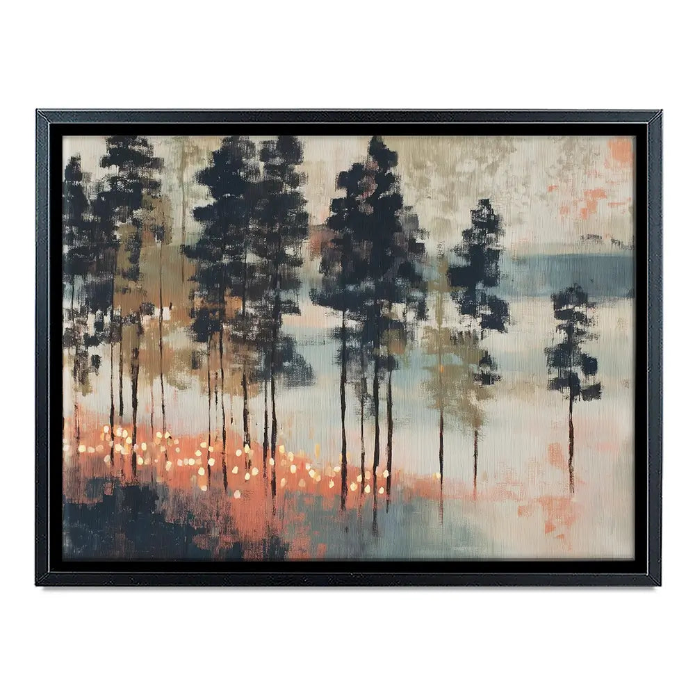 Pine Forest At Twilight Canvas Print Pine Forest At Twilight Canvas Print wall art product Chromatic Storm Studio