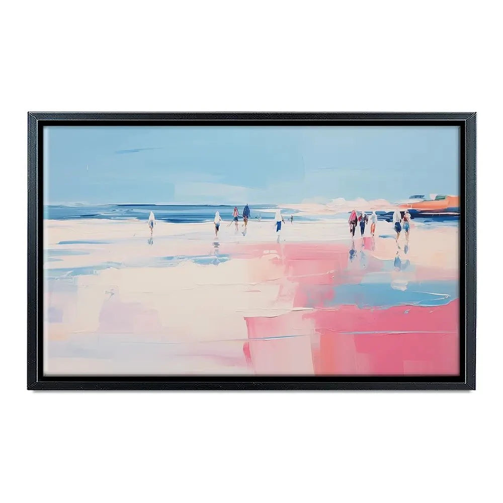 Pink Beach Canvas Print Pink Beach Canvas Print wall art product Arlington Prints - Independent