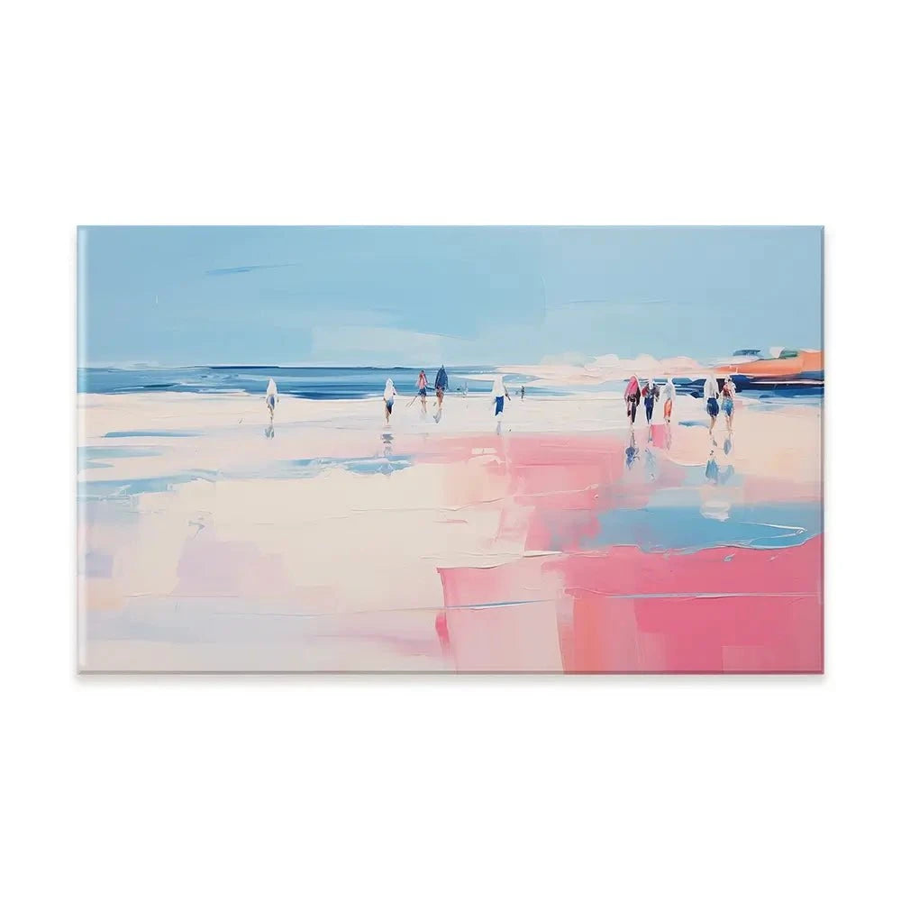 Pink Beach Canvas Print Pink Beach Canvas Print wall art product Arlington Prints - Independent