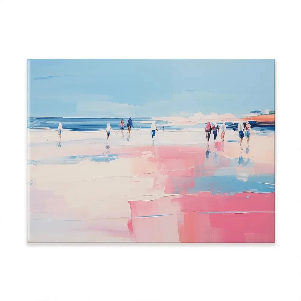 Pink Beach Canvas Print Pink Beach Canvas Print wall art product Arlington Prints - Independent
