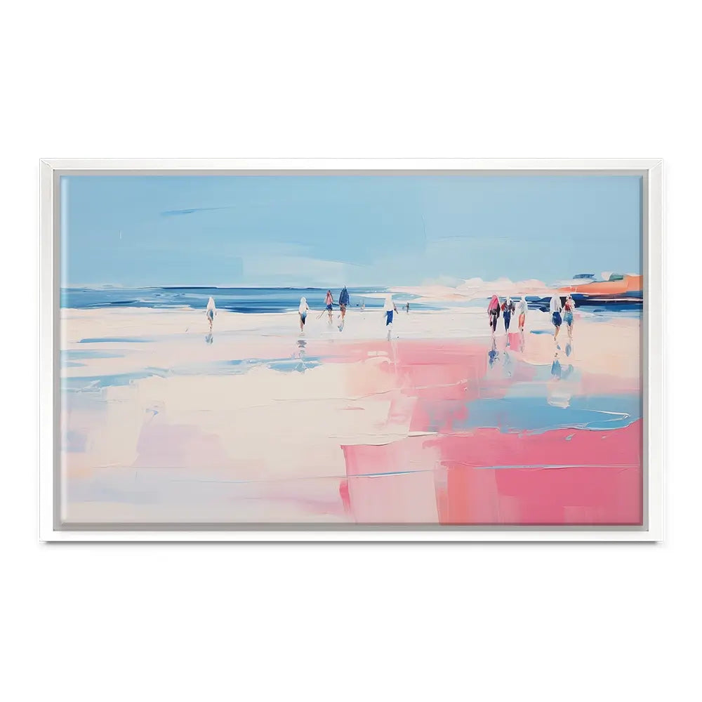Pink Beach Oversized Canvas Print Pink Beach Oversized Canvas Print wall art product Arlington Prints - Independent