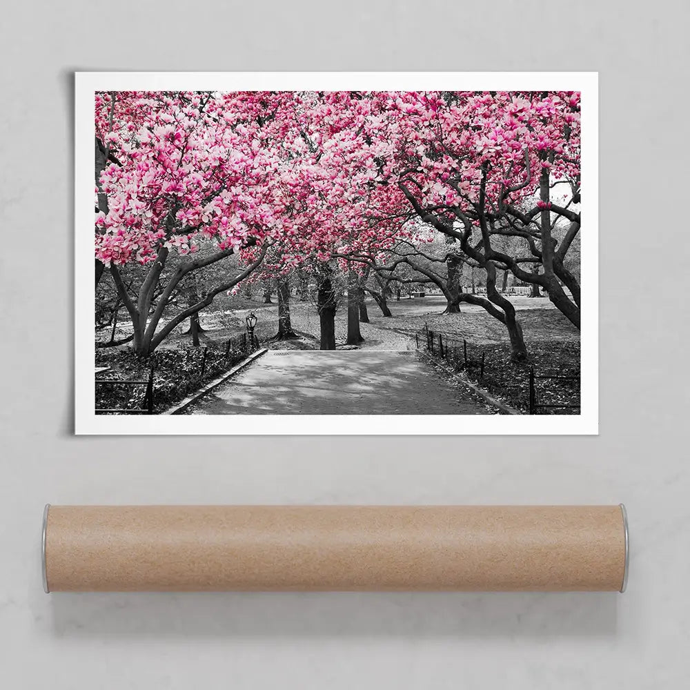 Pink Blossom Trees Art Print Pink Blossom Trees Art Print wall art product Ryan DeBerardinis / Shutterstock
