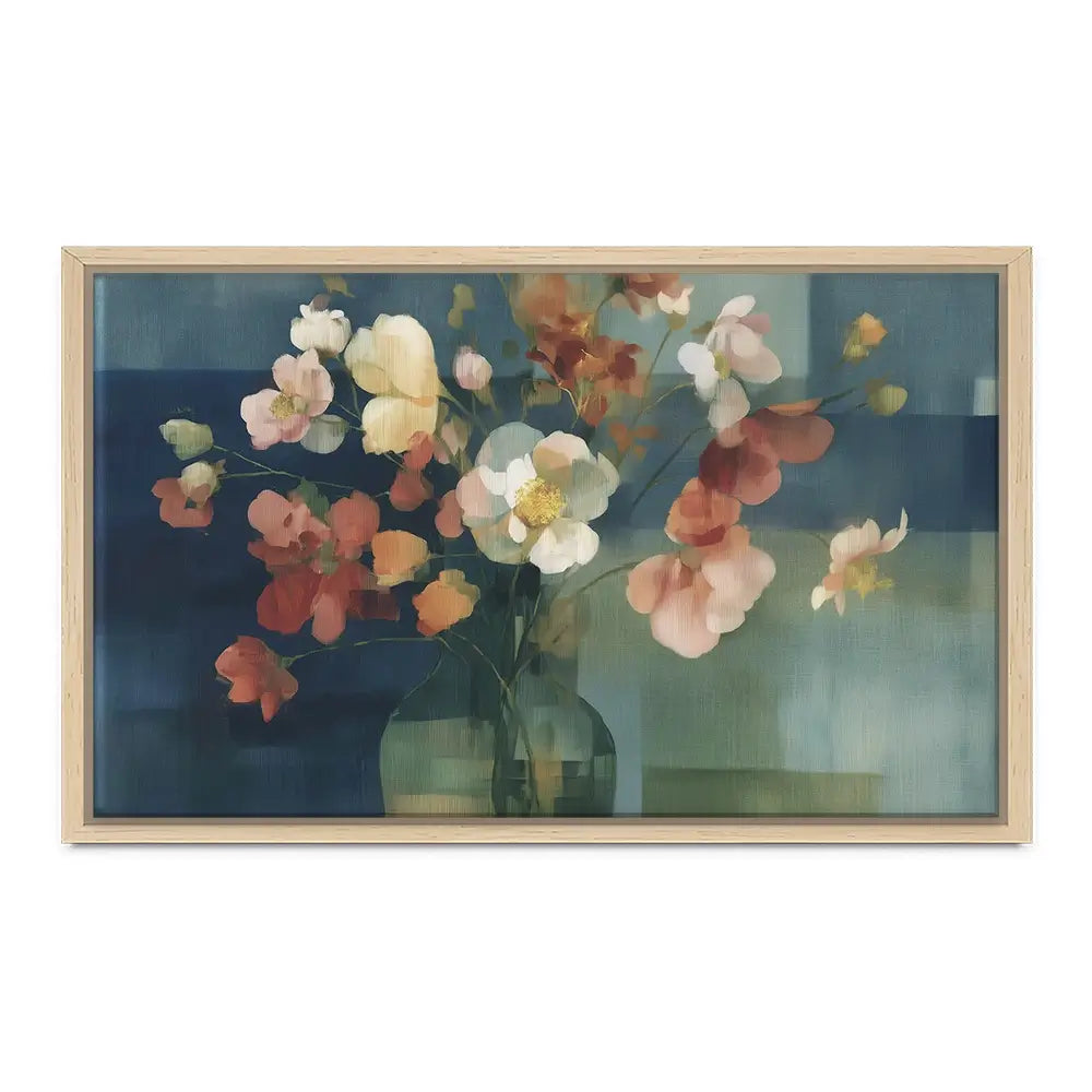 Pink Bouquet In Vase Canvas Print Pink Bouquet In Vase Canvas Print wall art product Chromatic Storm Studio