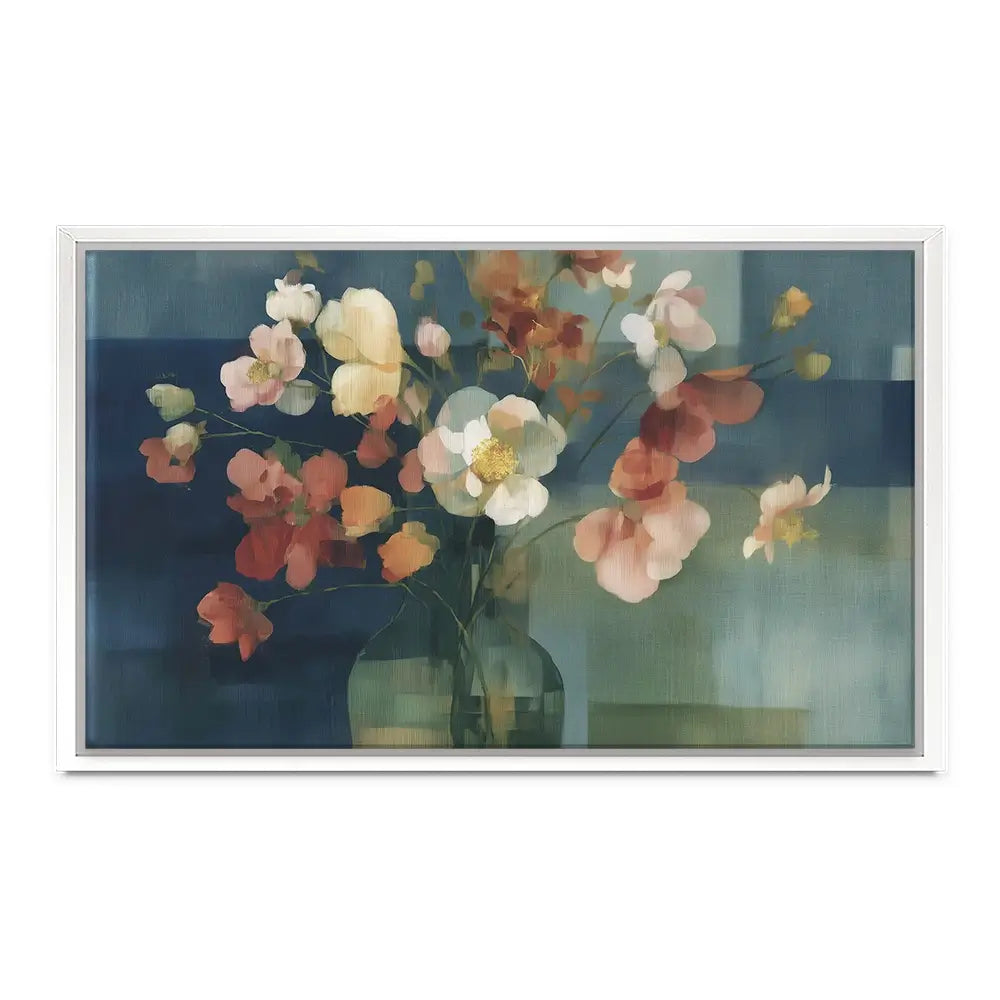 Pink Bouquet In Vase Canvas Print Pink Bouquet In Vase Canvas Print wall art product Chromatic Storm Studio