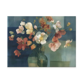 Pink Bouquet In Vase Canvas Print Pink Bouquet In Vase Canvas Print wall art product Chromatic Storm Studio