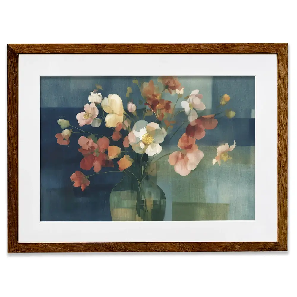 Pink Bouquet In Vase Framed Art Print Pink Bouquet In Vase Framed Art Print wall art product Chromatic Storm Studio