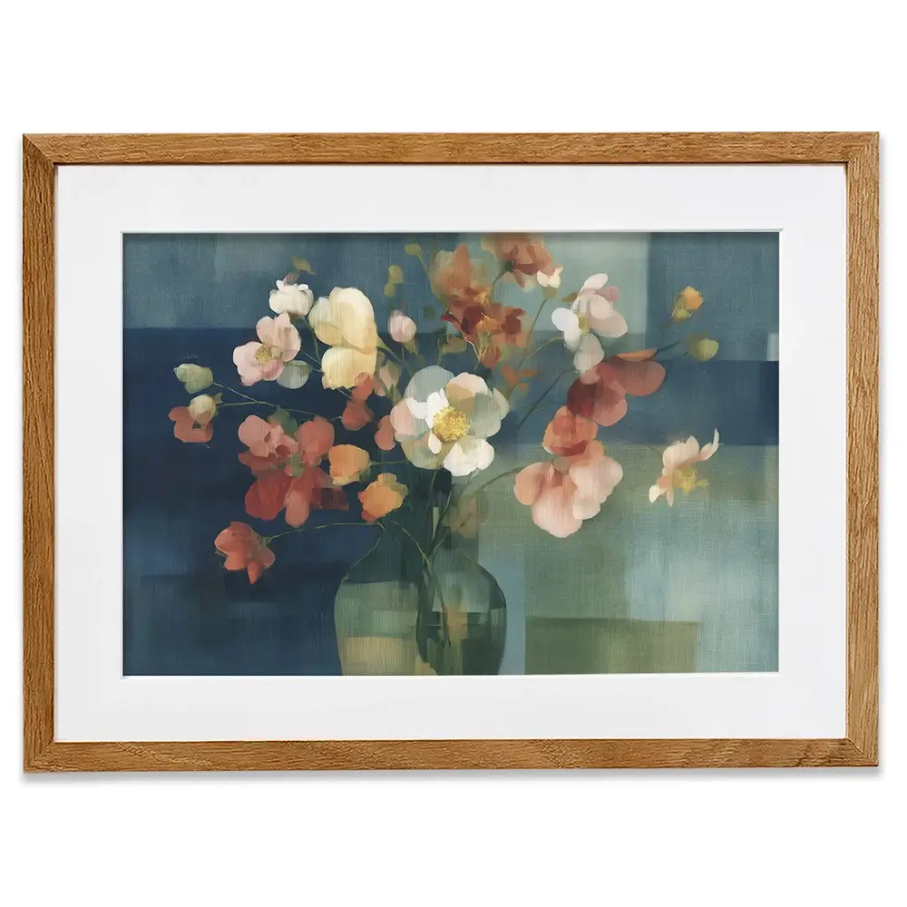 Pink Bouquet In Vase Framed Art Print Pink Bouquet In Vase Framed Art Print wall art product Chromatic Storm Studio