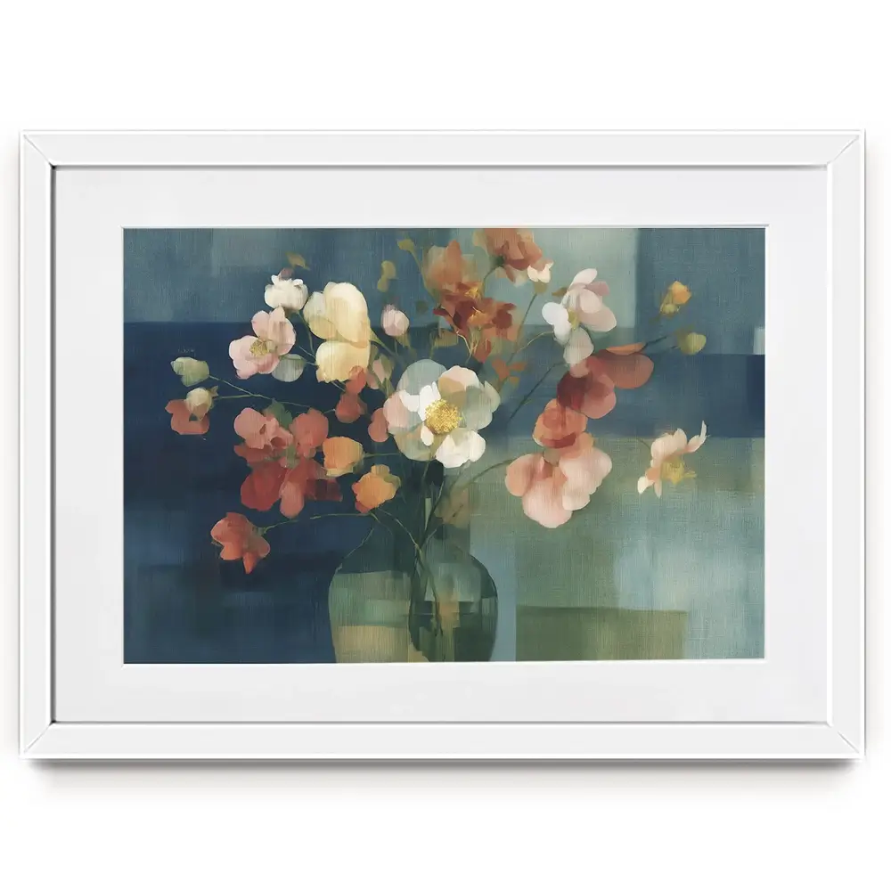 Pink Bouquet In Vase Framed Art Print Pink Bouquet In Vase Framed Art Print wall art product Chromatic Storm Studio