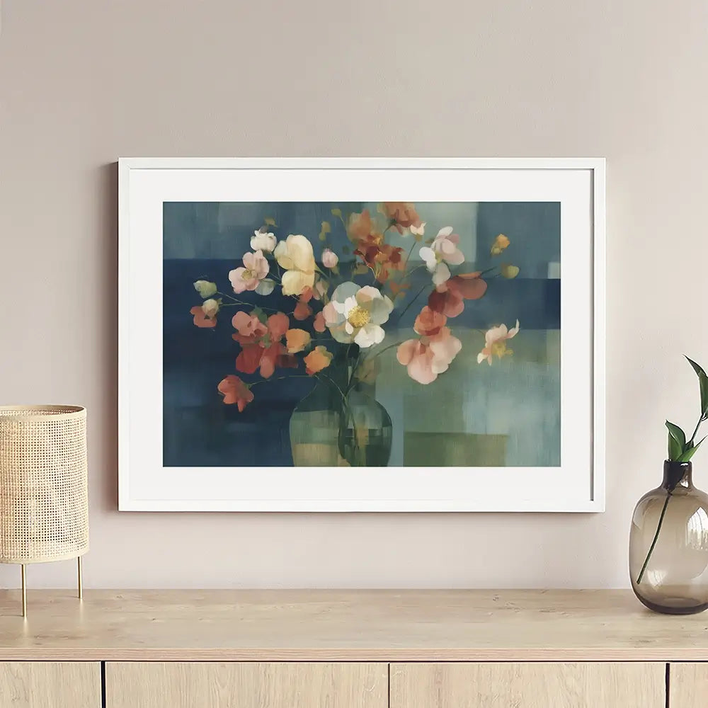 Pink Bouquet In Vase Framed Art Print Pink Bouquet In Vase Framed Art Print wall art product Chromatic Storm Studio