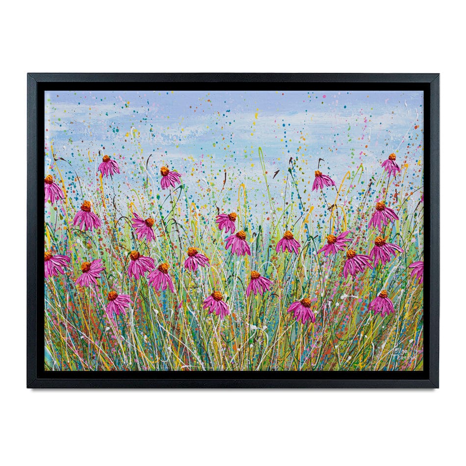 Pink Coneflowers Canvas Print wall art product Olga Tkachyk