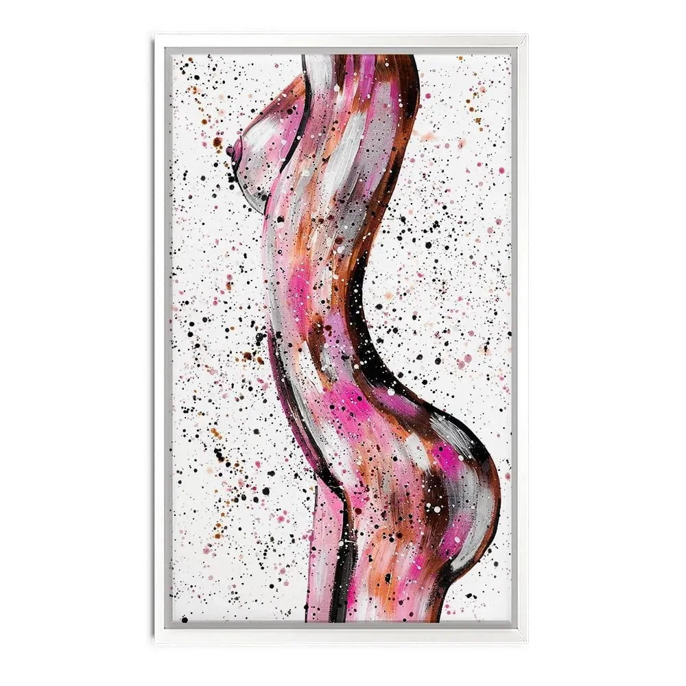 Pink Curves Canvas Print Pink Curves Canvas Print wall art product Emma LC Art