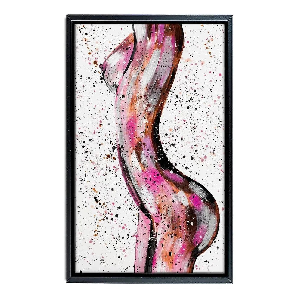 Pink Curves Canvas Print Pink Curves Canvas Print wall art product Emma LC Art