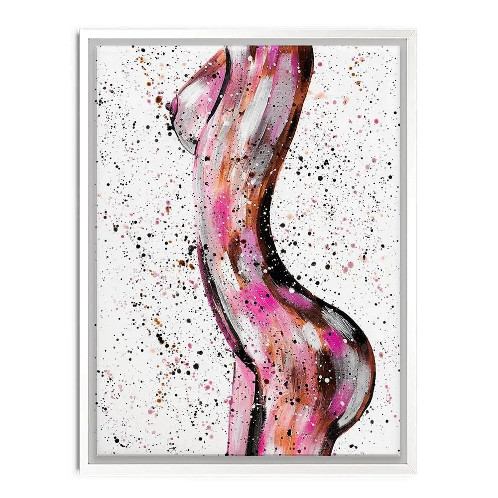 Pink Curves Canvas Print Pink Curves Canvas Print wall art product Emma LC Art