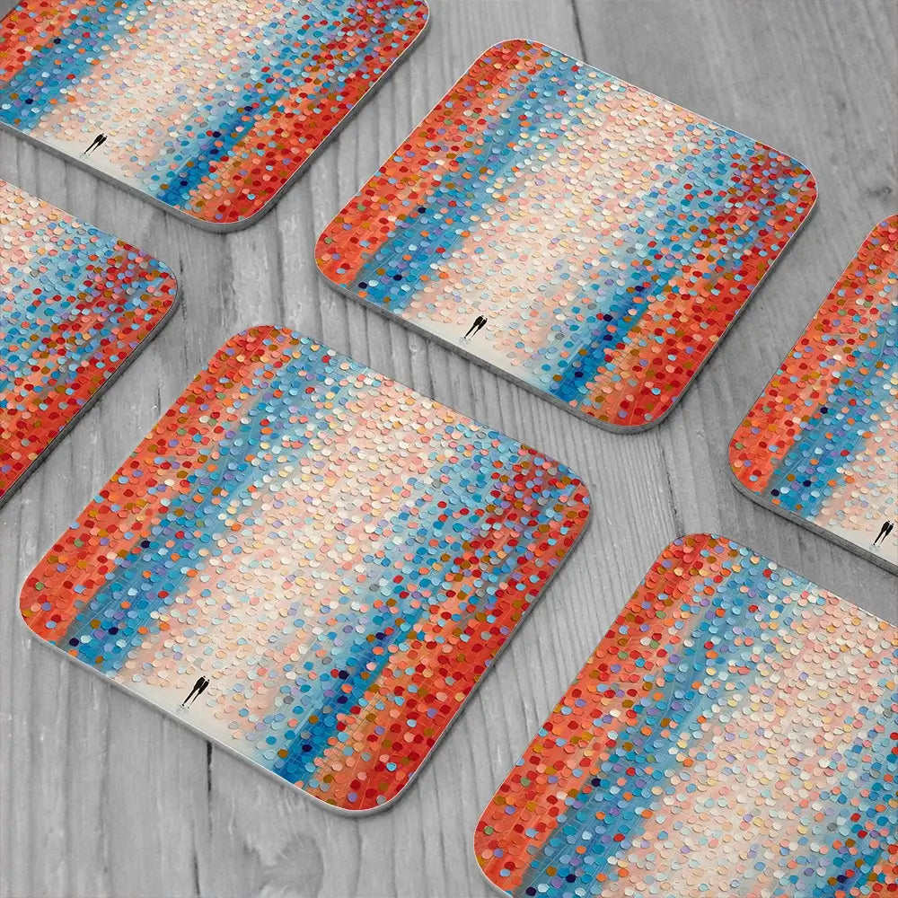 Pink Day Coaster Set Pink Day Coaster Set wall art product Art Print Shop
