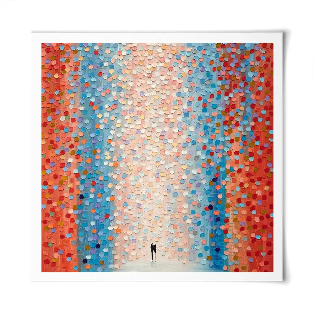 Pink Day Square Art Print Pink Day Square Art Print wall art product Art Print Shop