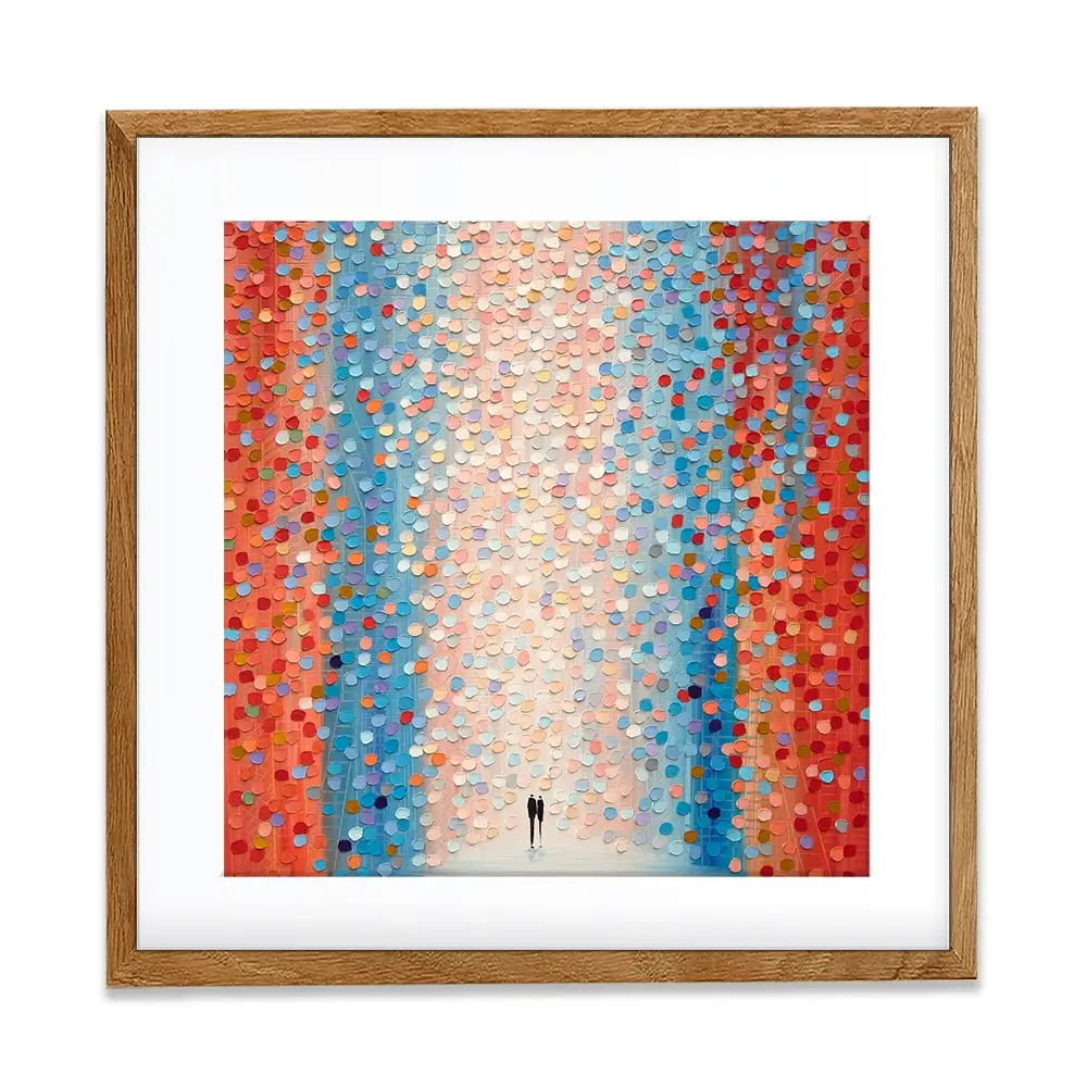 Pink Day Square Framed Art Print Pink Day Square Framed Art Print wall art product Art Print Shop