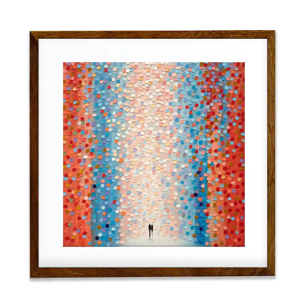 Pink Day Square Framed Art Print Pink Day Square Framed Art Print wall art product Art Print Shop