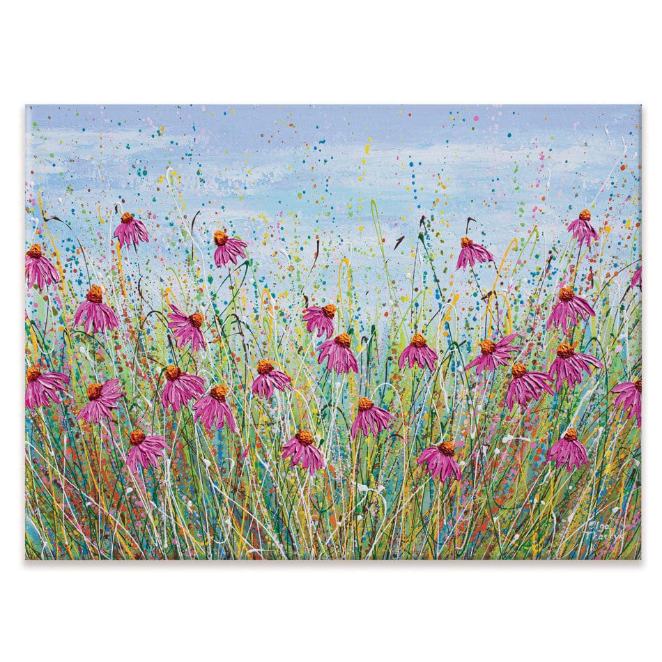 Pink Ehinacea Canvas Print wall art product Olga Tkachyk