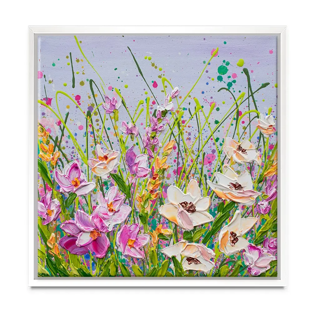 Pink Florals Canvas Print Pink Florals Canvas Print wall art product Olga Tkachyk