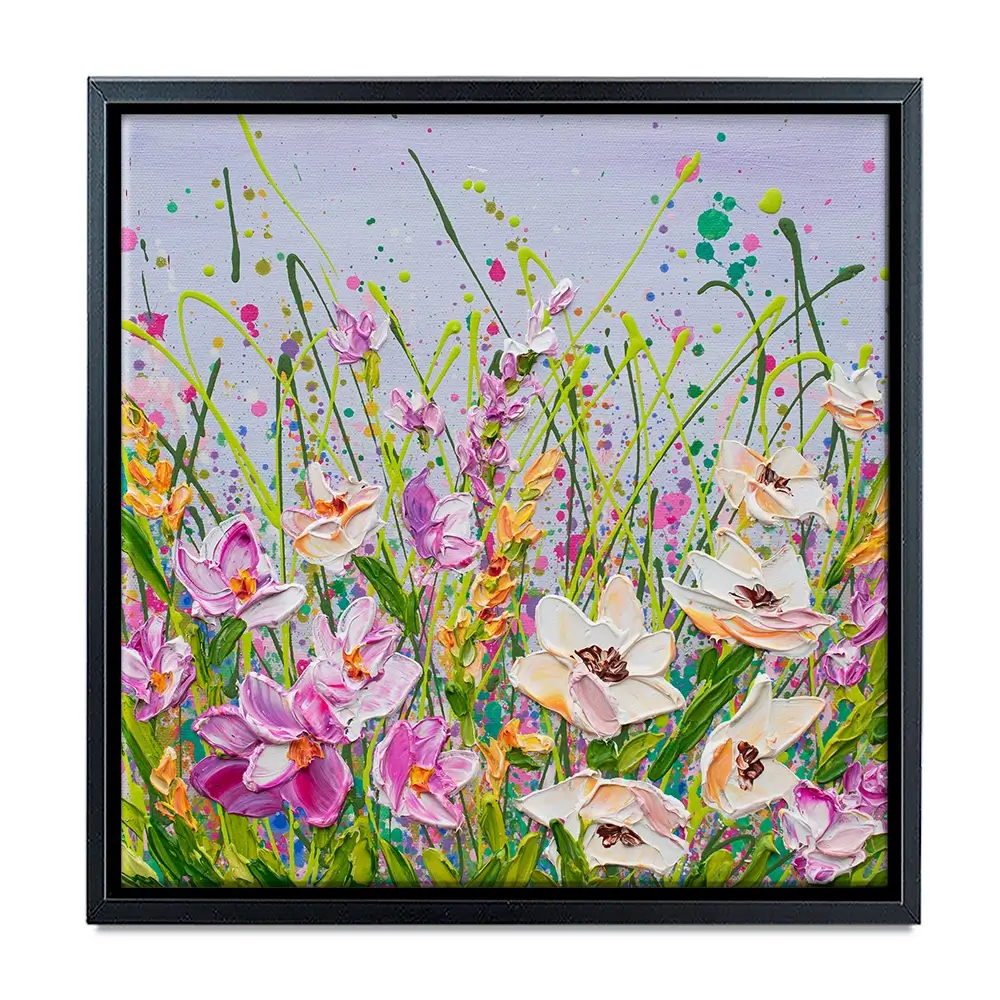 Pink Florals Canvas Print Pink Florals Canvas Print wall art product Olga Tkachyk
