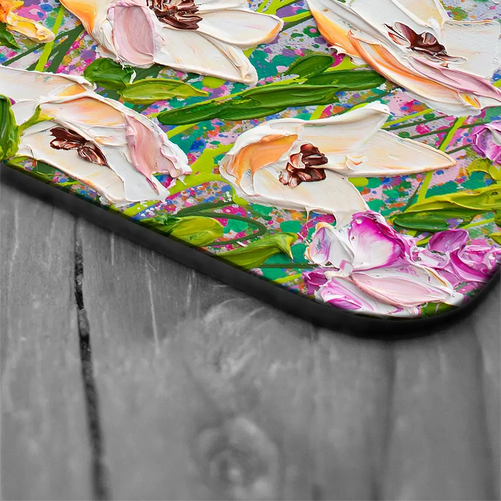 Pink Florals Coaster Set Pink Florals Coaster Set wall art product Olga Tkachyk