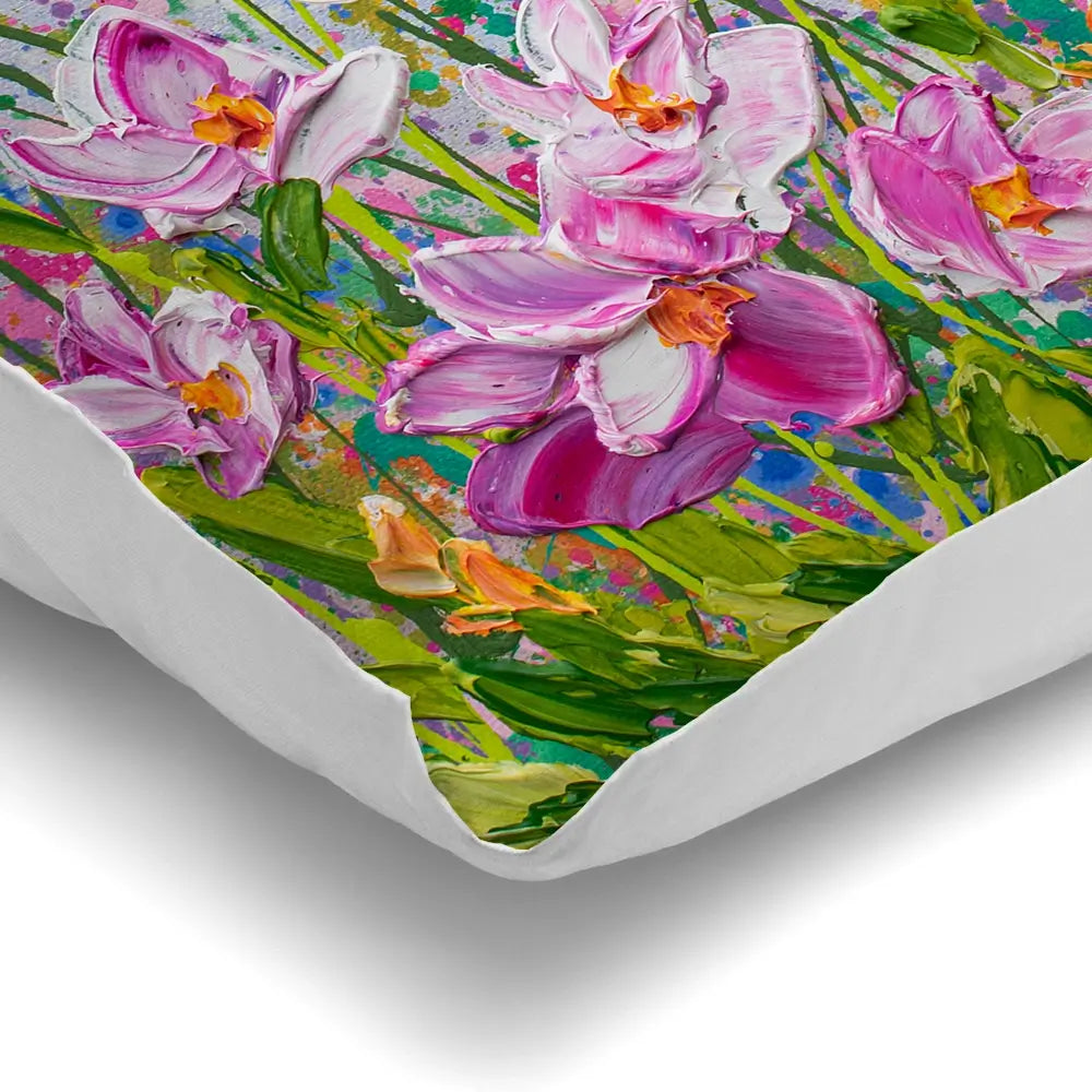 Pink Florals Cushion Pink Florals Cushion wall art product Olga Tkachyk