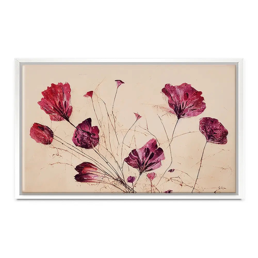 Pink Flowers Canvas Print Pink Flowers Canvas Print wall art product Treechild