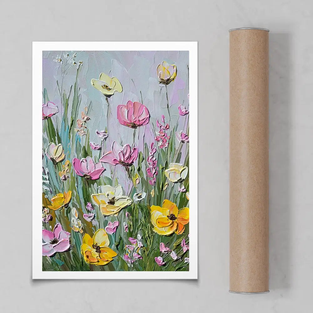 Pink Haze Florals Art Print Pink Haze Florals Art Print wall art product Olga Tkachyk