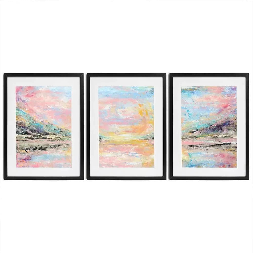 Pink Haze Framed Art Print Trio Pink Haze Framed Art Print Trio wall art product Larisa Lavrova / Shutterstock