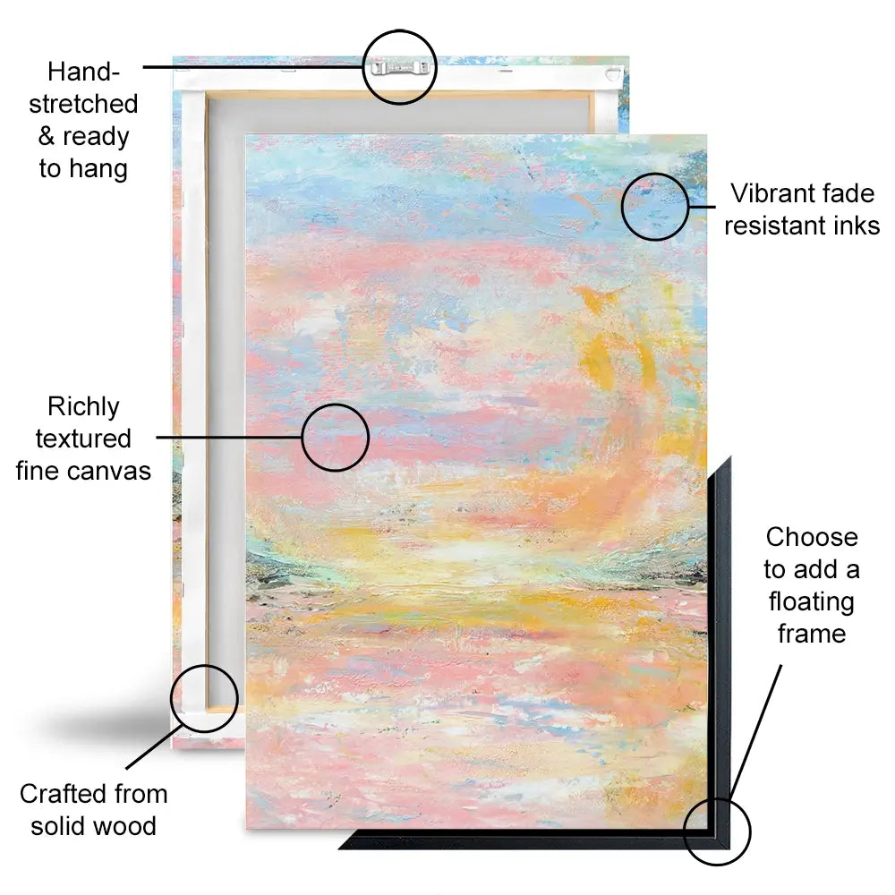 Pink Haze Trio Canvas Print Pink Haze Trio Canvas Print wall art product Larisa Lavrova / Shutterstock