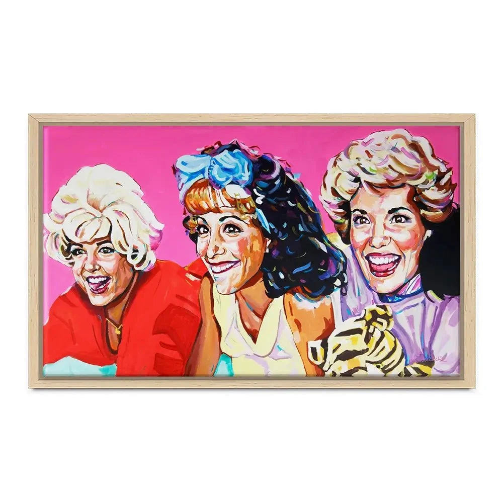 Pink Ladies Canvas Print Pink Ladies Canvas Print wall art product Juliet Stockton