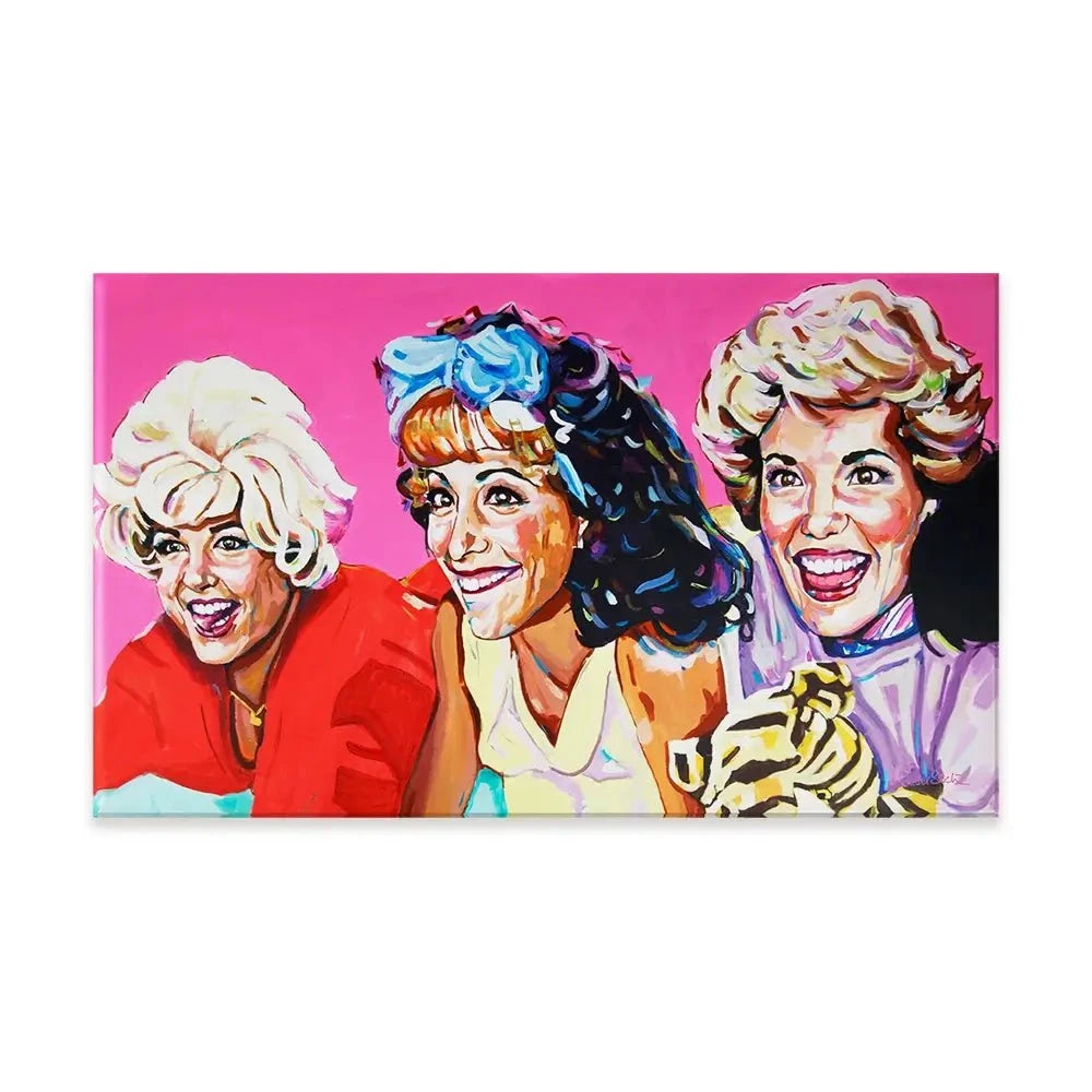 Pink Ladies Canvas Print Pink Ladies Canvas Print wall art product Juliet Stockton