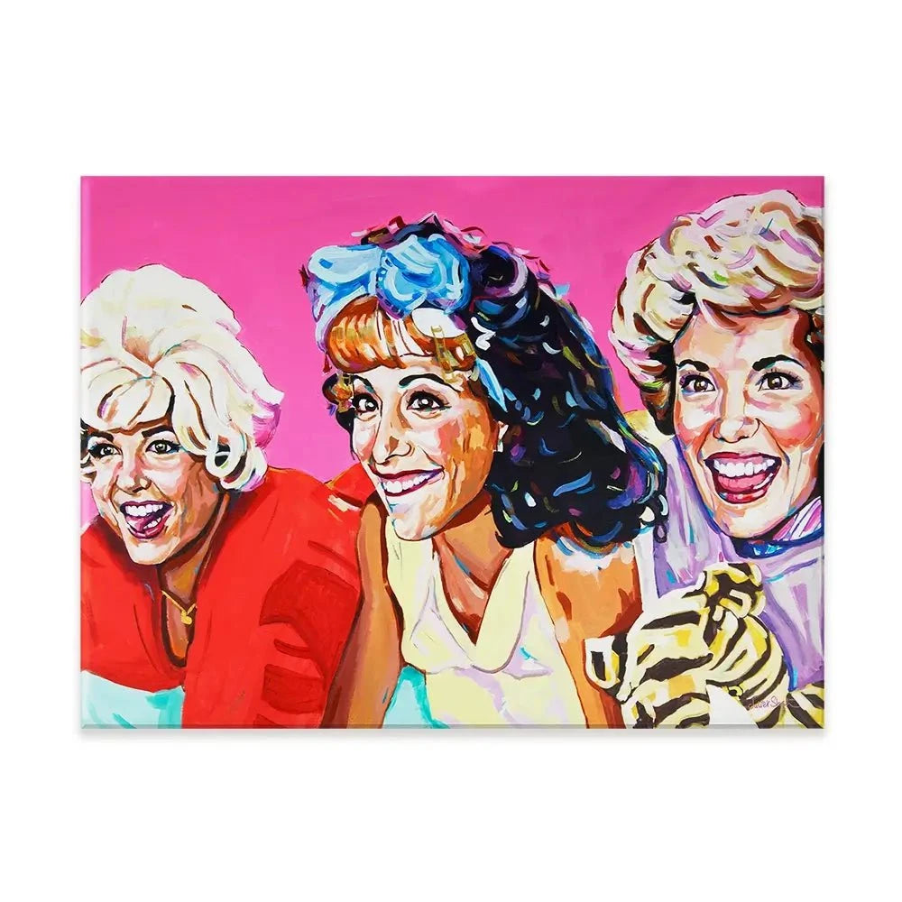 Pink Ladies Canvas Print Pink Ladies Canvas Print wall art product Juliet Stockton