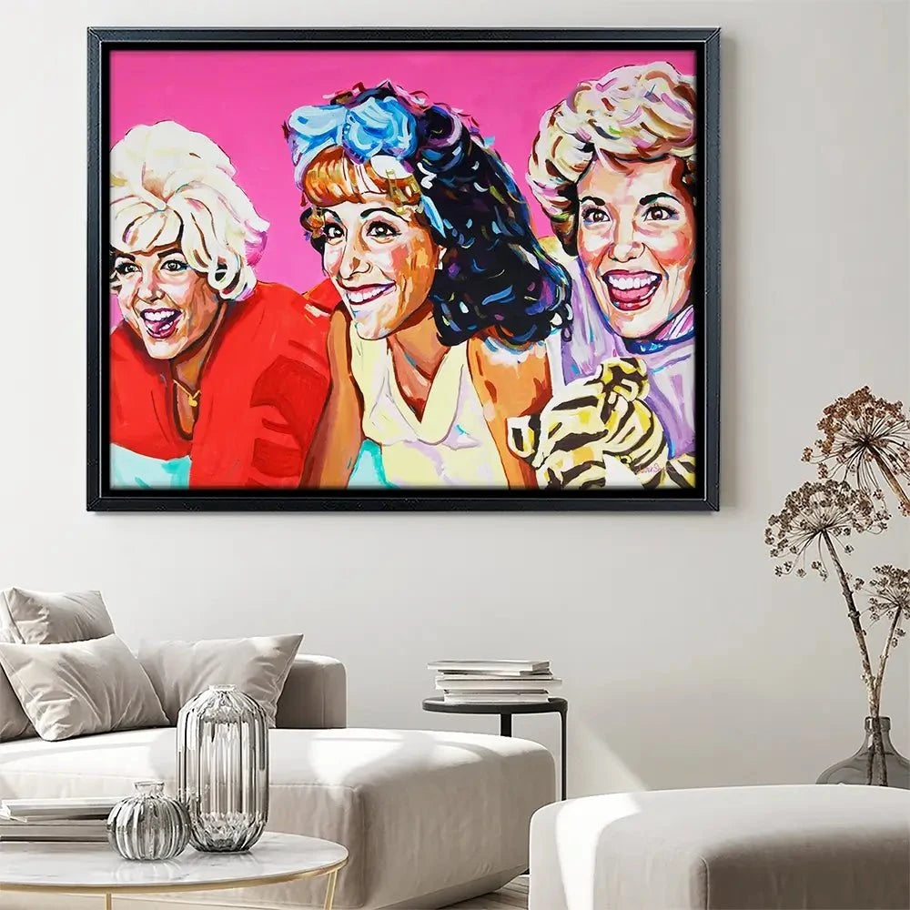 Pink Ladies Canvas Print Pink Ladies Canvas Print wall art product Juliet Stockton