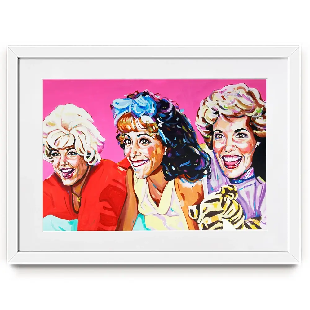 Pink Ladies Framed Art Print Pink Ladies Framed Art Print wall art product Juliet Stockton