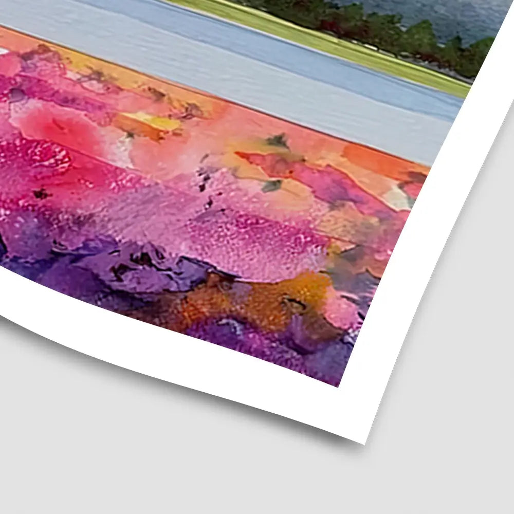 Pink Lake View Art Print Pink Lake View Art Print wall art product David Alexander Elder