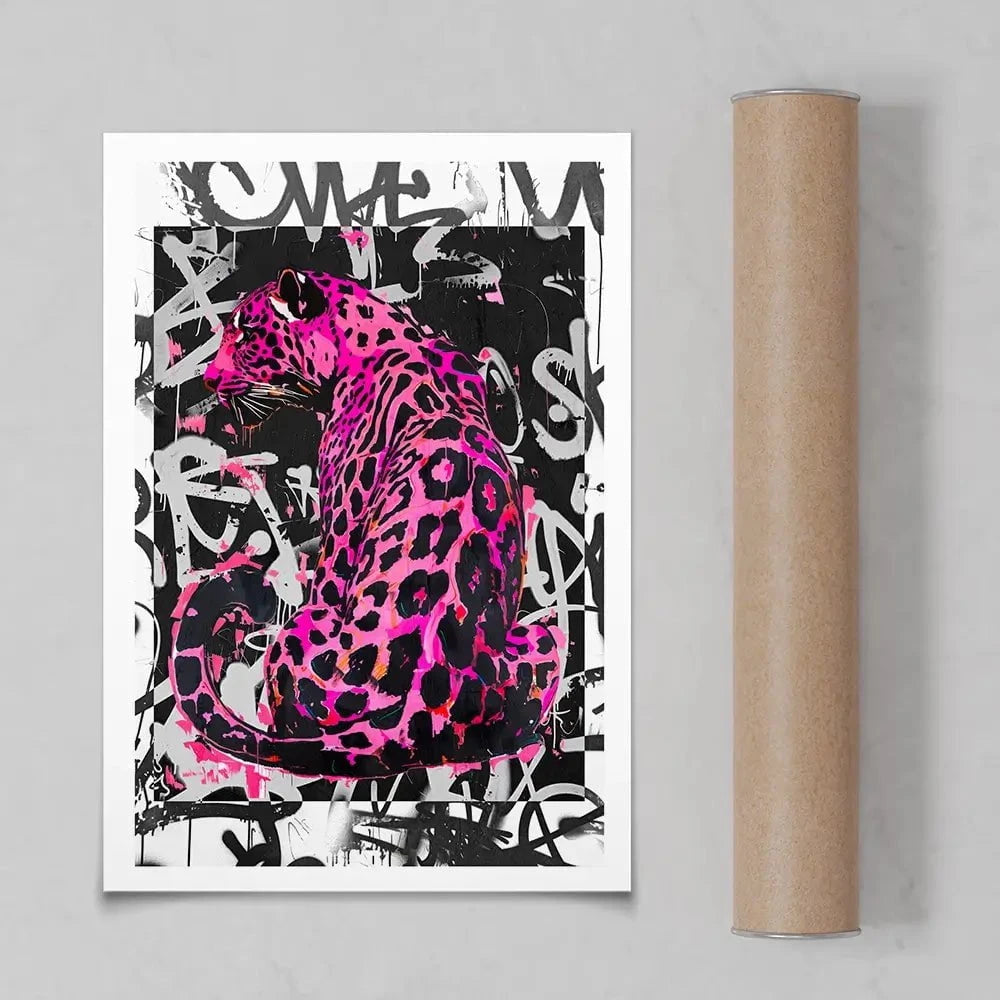 Pink Leopard Art Print Pink Leopard Art Print wall art product Svetlana Aleynikova