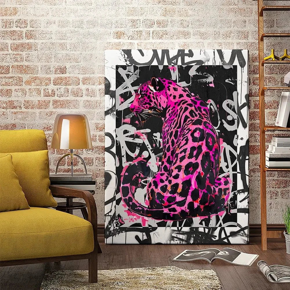 Pink Leopard Canvas Print Pink Leopard Canvas Print wall art product Svetlana Aleynikova
