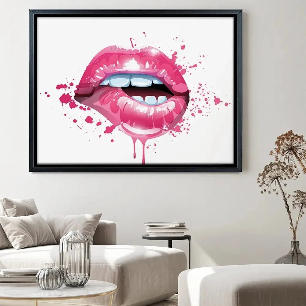 Pink Lips Canvas Print Pink Lips Canvas Print wall art product KenoKickit / Shutterstock