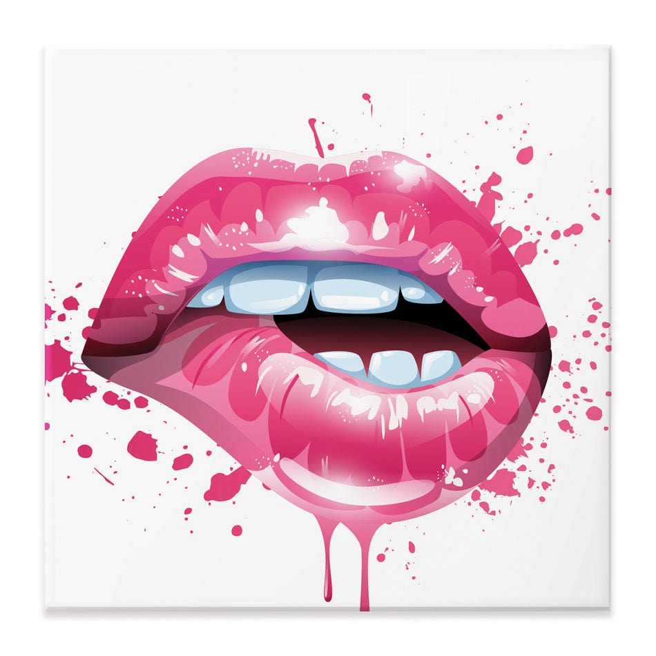 Pink Lips Square Canvas Print wall art product KenoKickit / Shutterstock