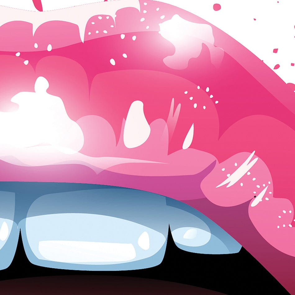 Pink Lips Square Canvas Print wall art product KenoKickit / Shutterstock