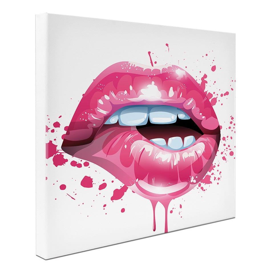 Pink Lips Square Canvas Print wall art product KenoKickit / Shutterstock