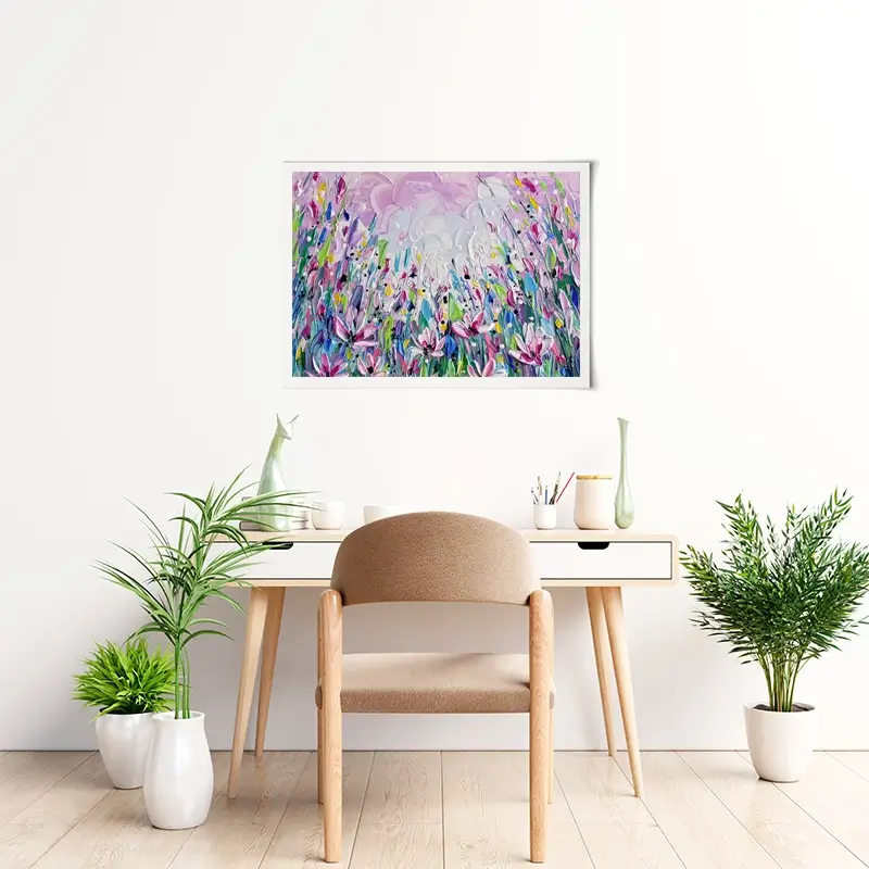 Pink Meadow 2 Art Print Pink Meadow 2 Art Print wall art product Olga Tkachyk