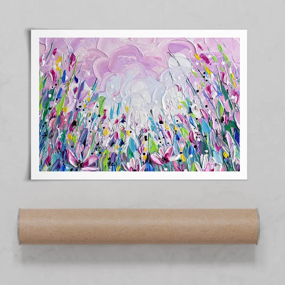 Pink Meadow 2 Art Print Pink Meadow 2 Art Print wall art product Olga Tkachyk