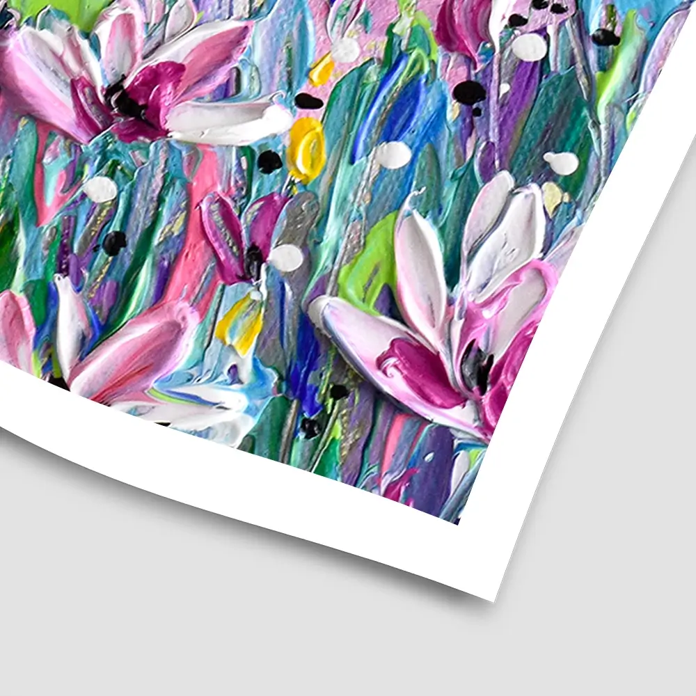 Pink Meadow 2 Square Art Print Pink Meadow 2 Square Art Print wall art product Olga Tkachyk